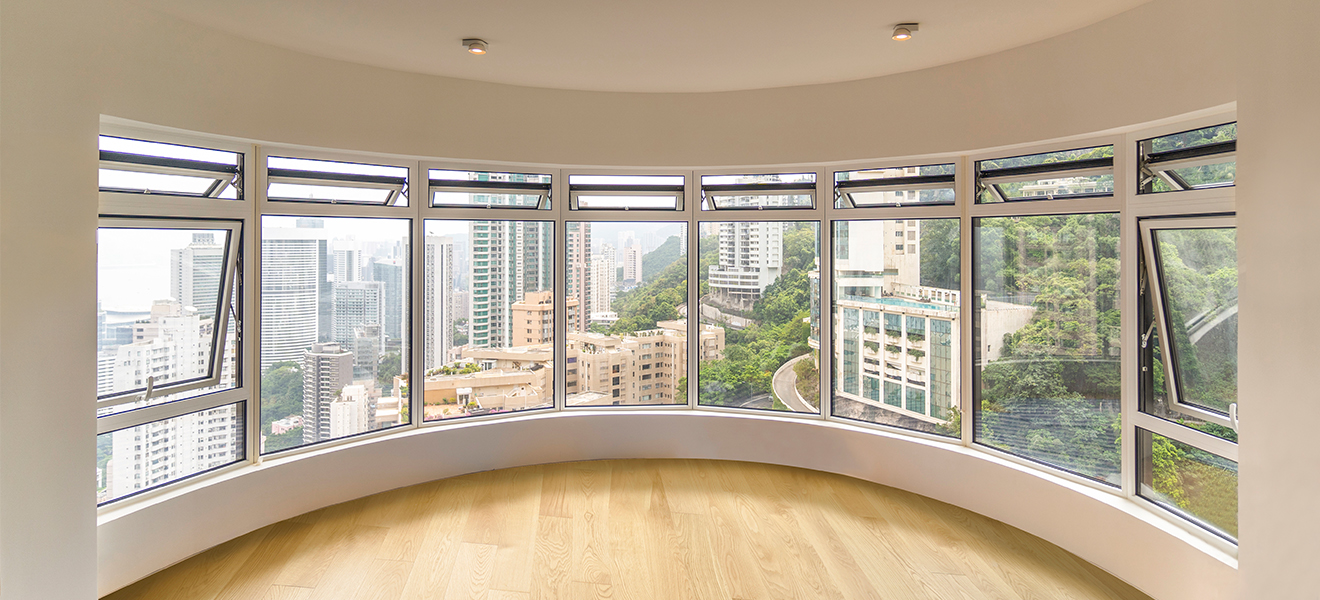 Energy efficiency european window and door – curved window – arch window